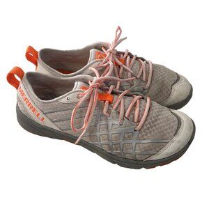 Merrell Bare Access Arc 2 Running Shoes Size 7.5 White Orange Athleisure Workout